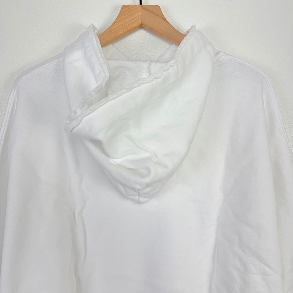 Frank & Eileen Kane Capelet Oversized Hoodie Sweatshirt Size L White Comfort NEW - Picture 9 of 16